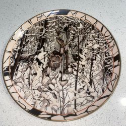 Bradford Plate "Where Paths Cross" Diana Casey Silent Journey Native American