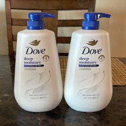 (2) Dove Deep Moisture Body Wash 30.6oz