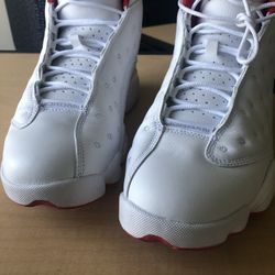 White and Red Jordan’s 13’s 