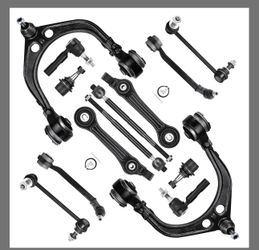 RWD Front Upper and Lower Control Arms w/Ball Joints for Chrysler 300 Dodge Challenger Charger 2011 2012 2013 2014 2015 2016 2017 Tie Rod End Suspensi