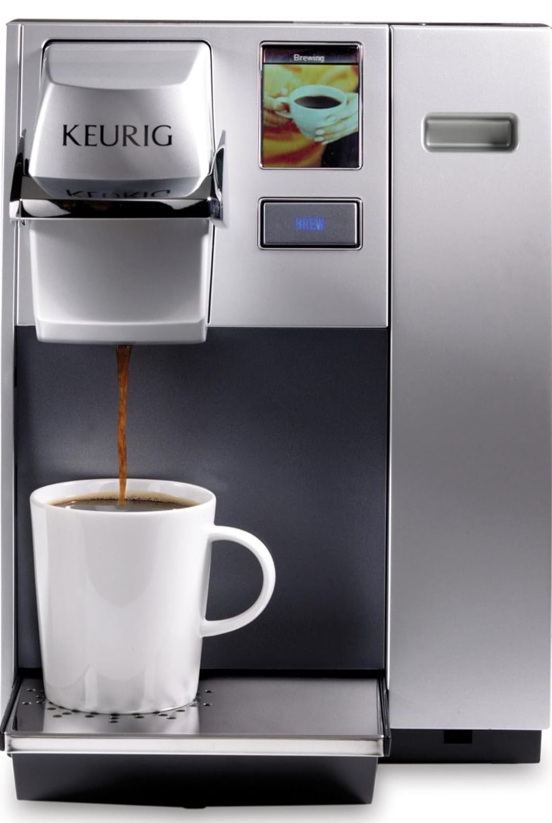 Keurig K155 Office Pro Single Cup Commercial K-Cup Pod Coffee Maker, Silver