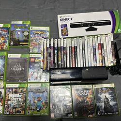 Xbox 360 E  With Kinect And Games 