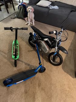 Electric scooters and electric dirt bike