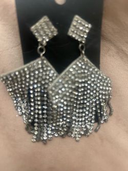 Rhinestone earrings