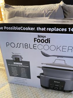 Open Box New Ninja MC1001 Foodi PossibleCooker PRO 8.5 Quart Multi-Cooker,  with 8-in-1 Slow Cooker, Pressure Cooker, Dutch Oven & More, Glass Lid & In  for Sale in Richmond, CA - OfferUp