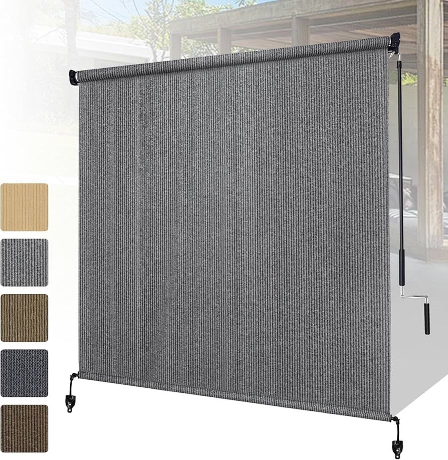 Outdoor Cordless Roller Shade 7’W x8’ L