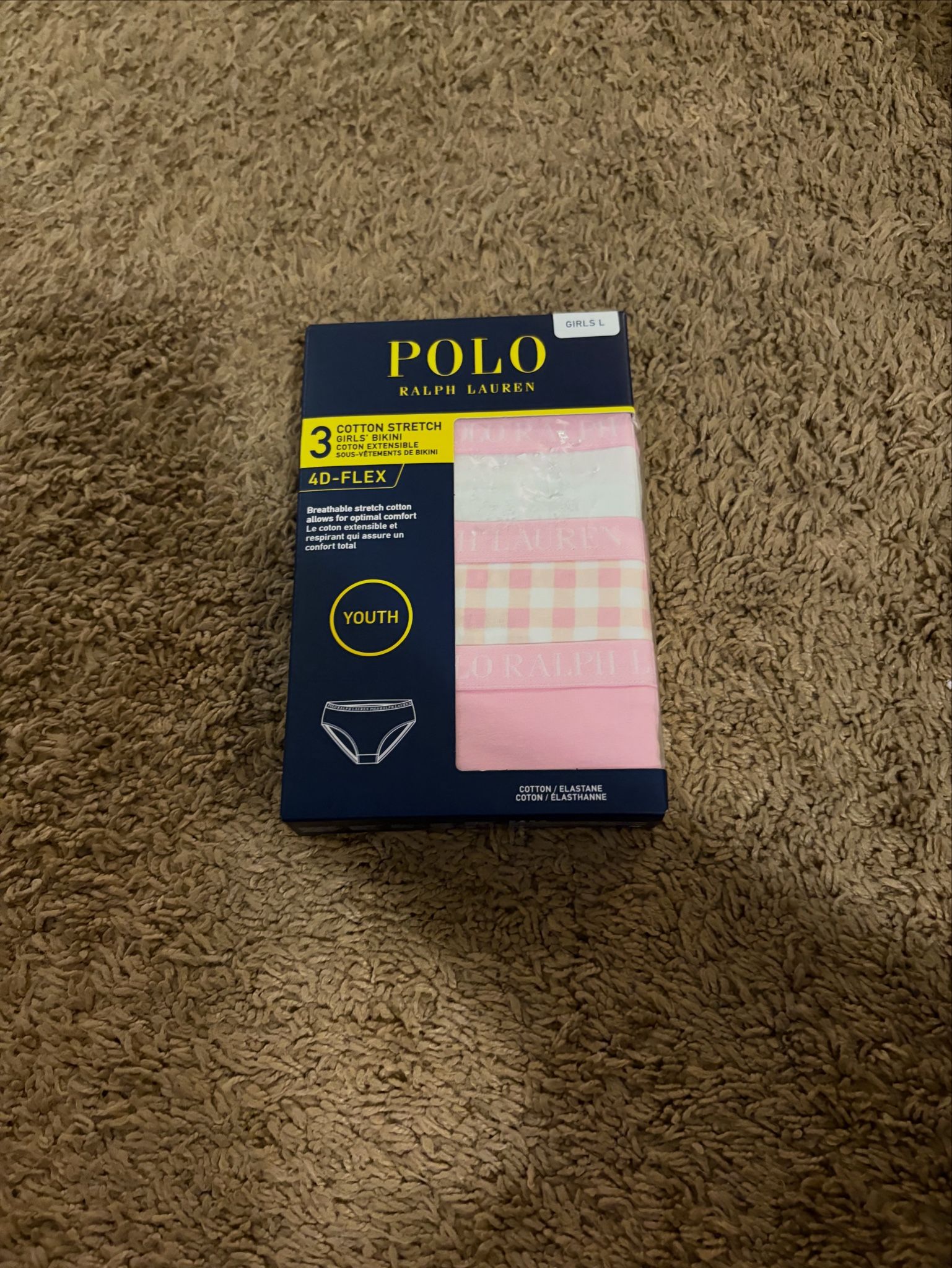 Girls Polo Underwear Size Large 12/14