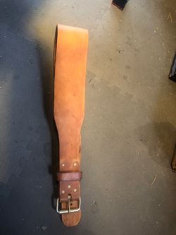 XL leather weight lifting belt