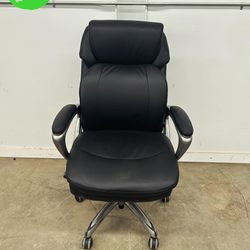 Tall Leather Rolling Office Chair