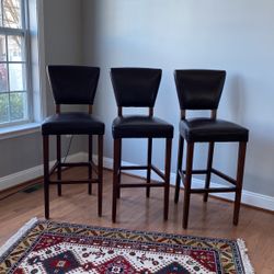 Hi-top Barstools :  3 Good Condition