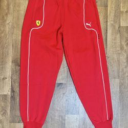 Puma Ferrari Rosso Corsa Race pants ~ Size XL