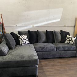 Gray Chaise Couch