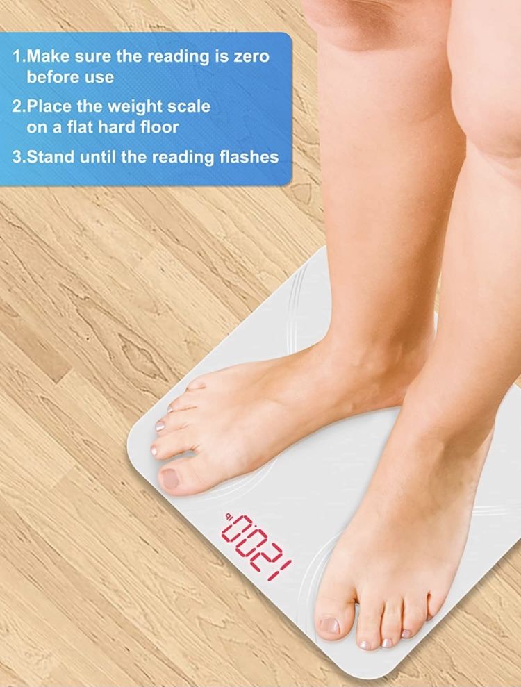 Brand New Tempered Glass Electronic Bathroom Scale (still wrapped in box !)