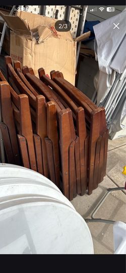 20 wood chairs