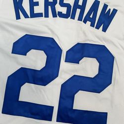 White Los Angeles Dodgers Clayton Kershaw Majestic Series Jersey