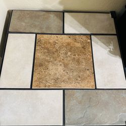 Coffee Table and Side Table With Removal Tiles