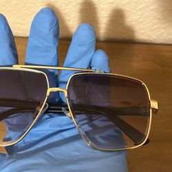 Gold And Black Sunglasses