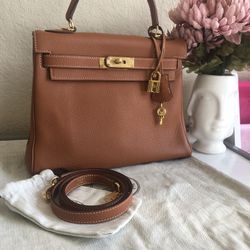 Brand New Bag Kelly 30 Gold On Gold 