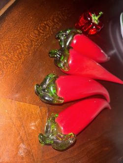Crystal Chili Pepper Decor
