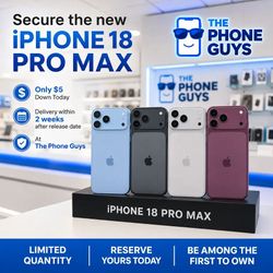 iPhone 18 Pro Max Pre-Order at The Phone Guys – Secure Yours with Only $5 Down