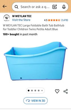 Foldable Bath Tub for Kids