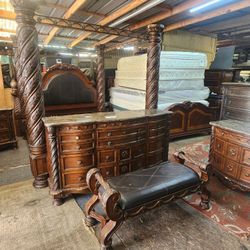 Recamara King Con Colchones 