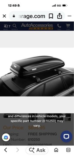 Thule roof cargo