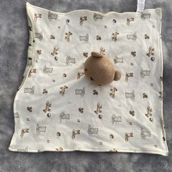 Rabbit and Bear Organic by Emily and Oliver Bear Lovey Flat