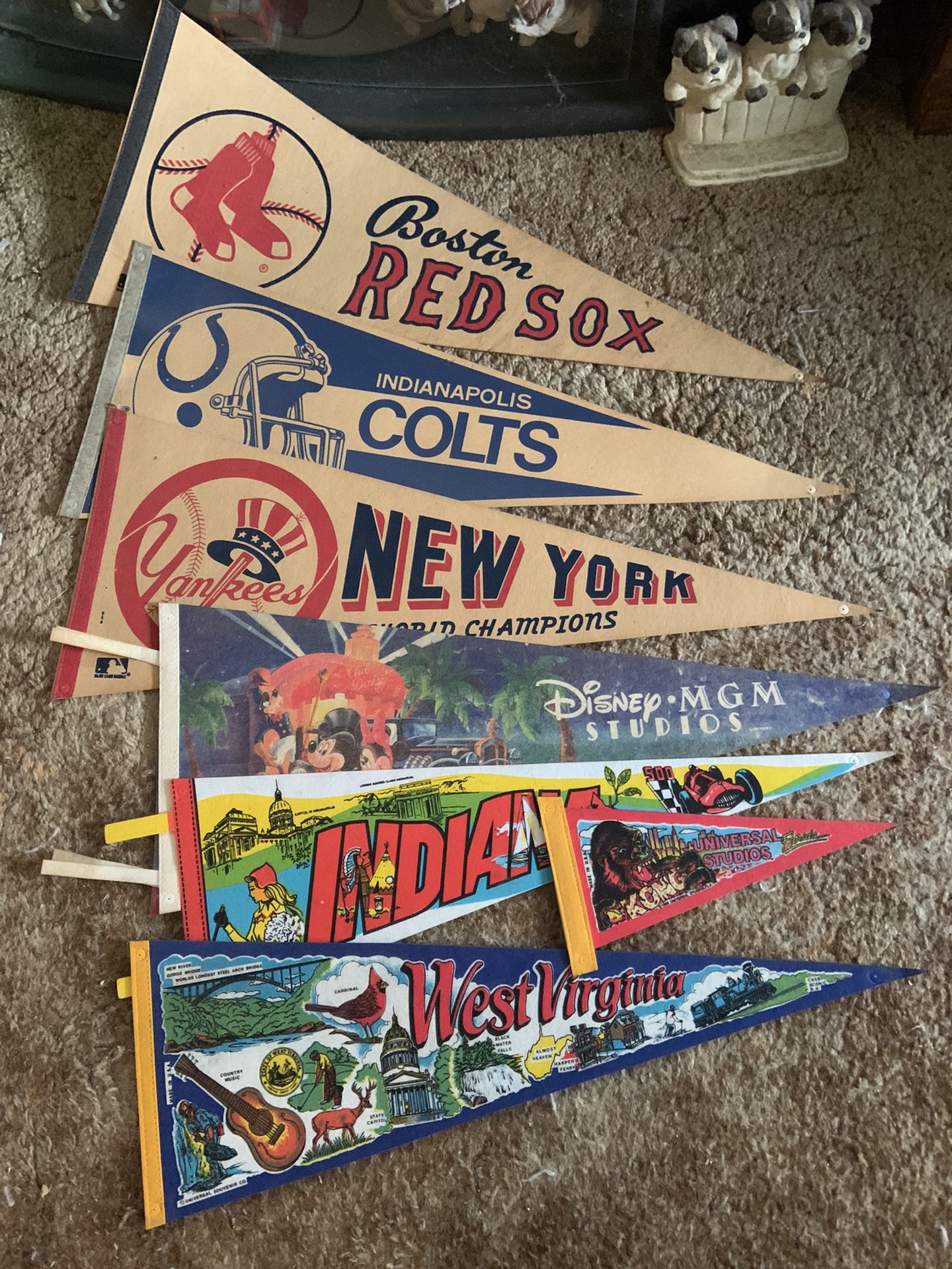 Souvenir  Banners… Vintage 70s And 80s.. Individually Priced…$10 To $65