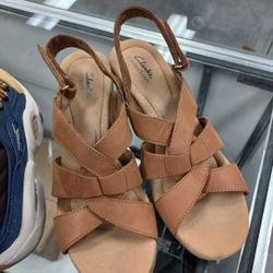 Clarks Wedge Sandals 