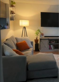 light grey  sofa