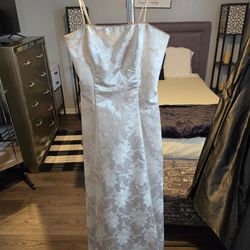 Gold full length ballgown