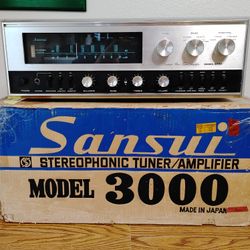 Sansui Model 3000 Stereo Receiver With Box