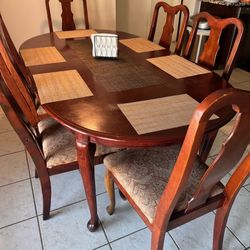 Dining Table With Six Chairs