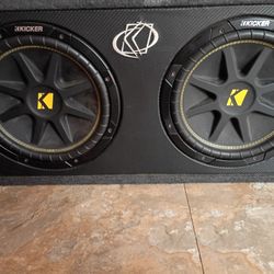 2x 12" Kicker Comps In Ported Box