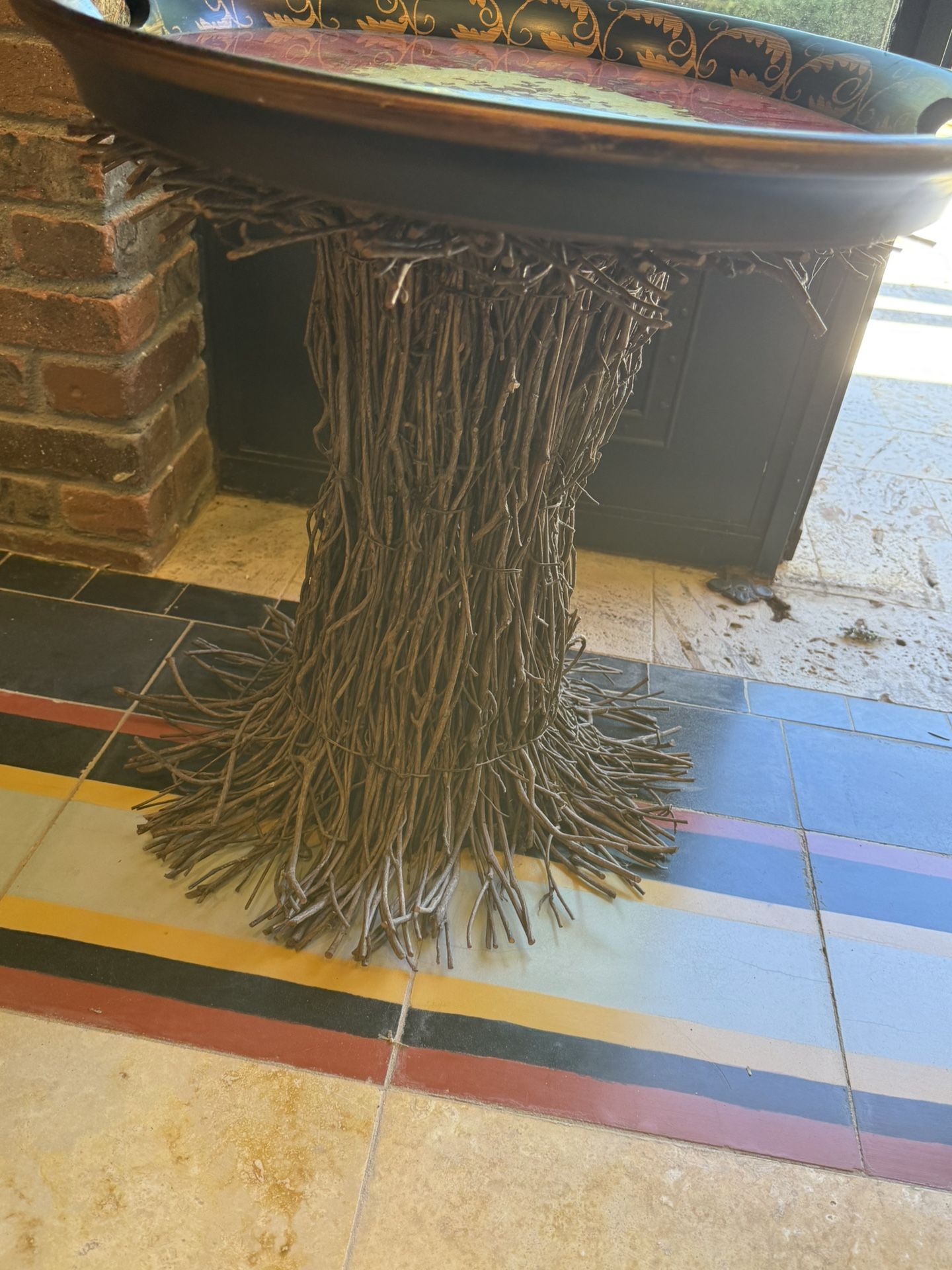 Vintage Bent Twig Side Table