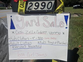 Yardsale 2990 highpoint road snellville