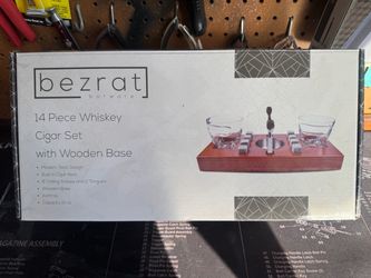 BEZRAT 15 piece Whiskey Cigar Set