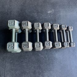 Hex Dumbbell Weights…. Home Gym Fitness….