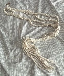 Handmade Macrame Rope Belt with Tassel