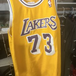 Mitchel And Ness Lakers Dennis Rodman Jersey