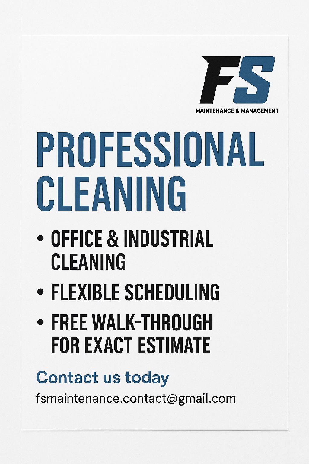 Professional Cleaning