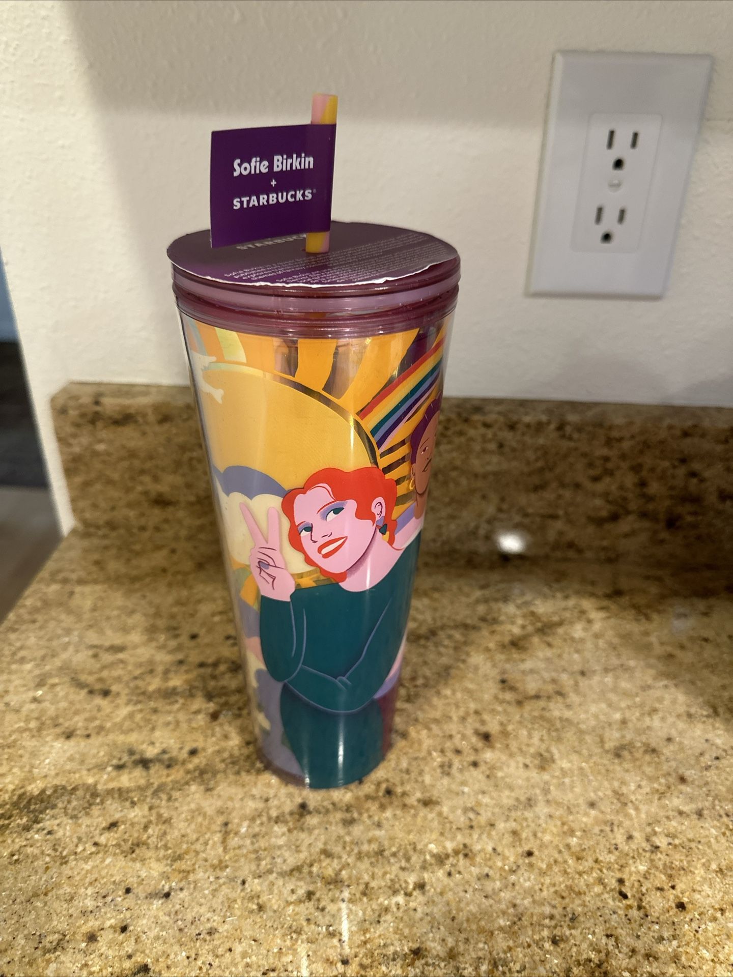 Starbucks PRIDE MONTH EXCLUSIVE Sofie Birkin Summer 2024 Cold Cup Tumbler! New!