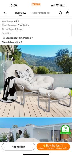 Oversize Outdoor Lounge Chair
