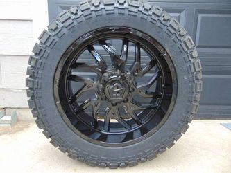 4 New 22X10 Gloss Black TIS Rims & LT 35 12.50 22 Kenda Klever R/T 12ply Tires 8X180 & 8X6.5 -19MM