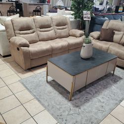2pc Reclining Sofa And Loveseat