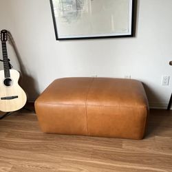 Denver Leather Ottoman