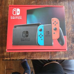 Nintendo Switch W/ NeonBlue And Red Joy-Con