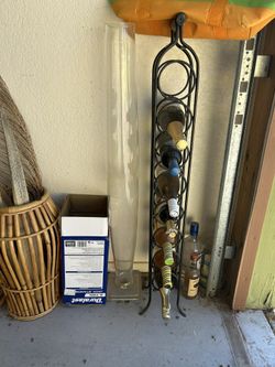 Cast Iron Bottle Wine Alcohol Rack Gift 