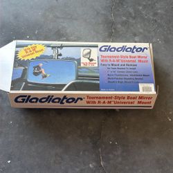 Boat Mirror With Universal Mount , NEW
